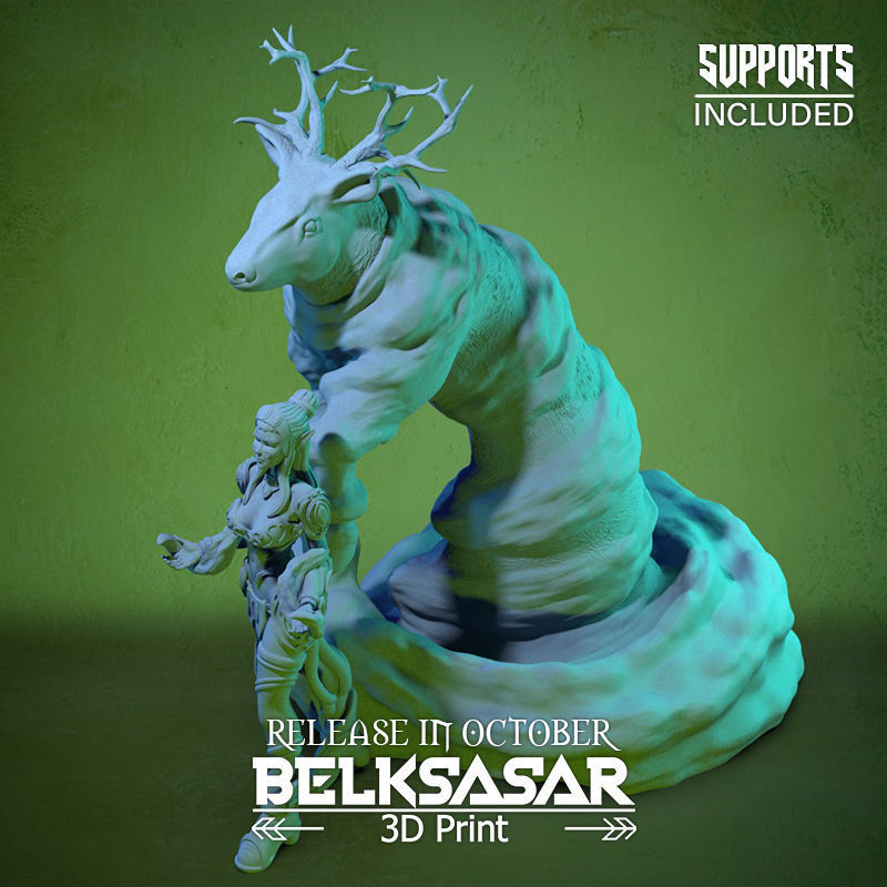 Summoner of the Deer Spirit 3D print model_15