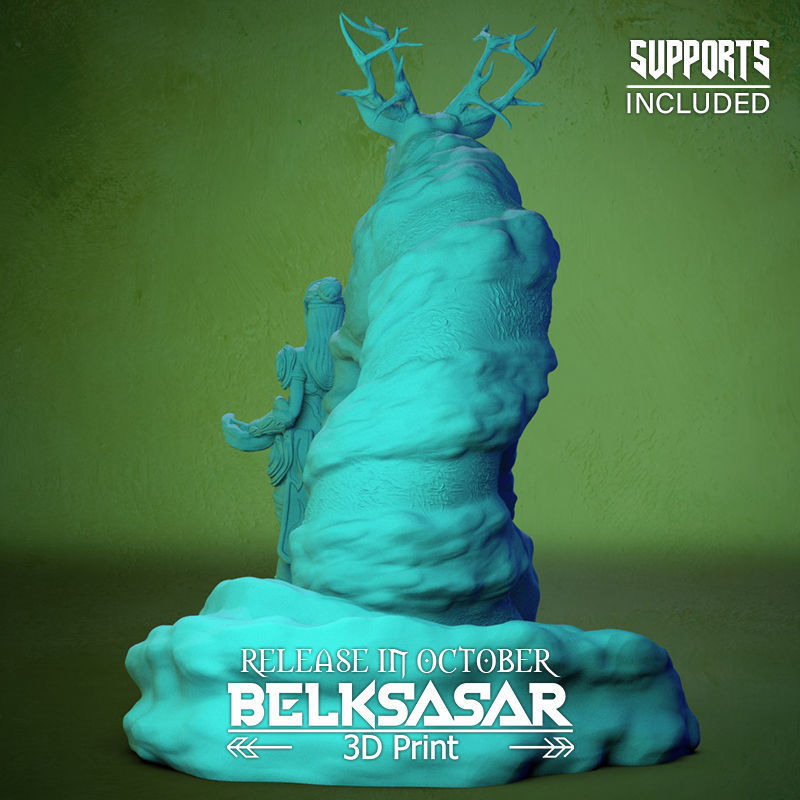 Summoner of the Deer Spirit 3D print model_4