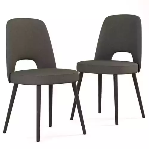 VINTAGE WEATHERED OAK UPHOLSTERED CHAIR