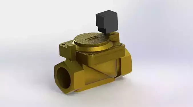 Solenoid Valve 2 Inch Free 3D model