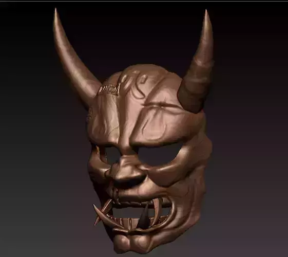 Hannya oni samurai mask