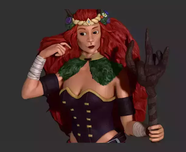 Female Druid Miniature DnD Standart