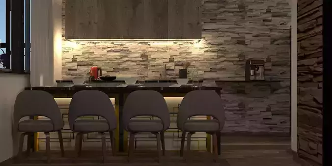 Stylish  Bar 3D print model