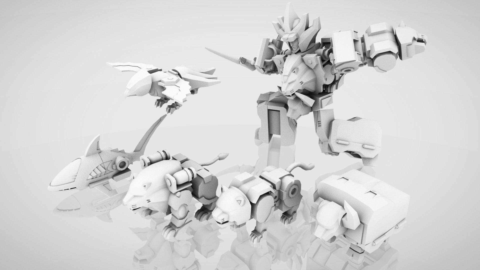 GaoKing - Wild Force Low-poly 3D model_11