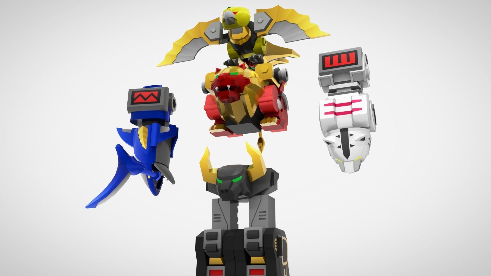 GaoKing - Wild Force Low-poly 3D model_9