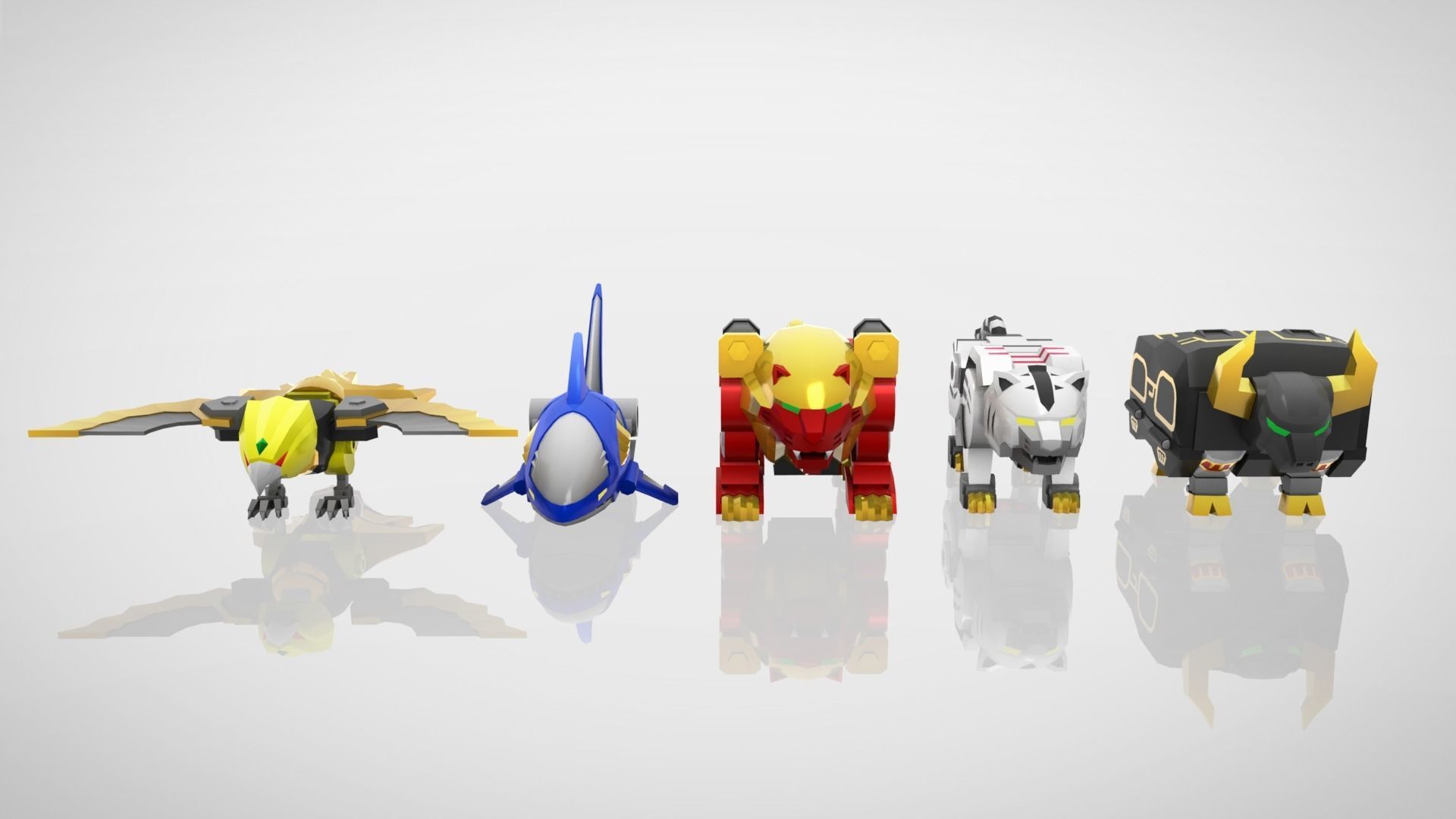 GaoKing - Wild Force Low-poly 3D model_7