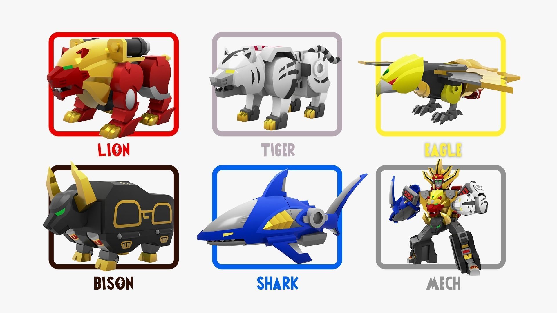 GaoKing - Wild Force Low-poly 3D model_8