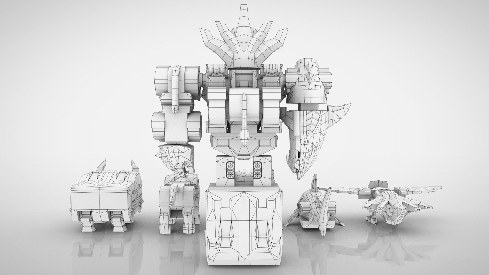 GaoKing - Wild Force Low-poly 3D model_13