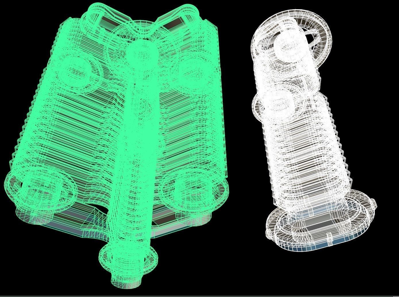 Sci fi apartment - VR Low-poly 3D model_10