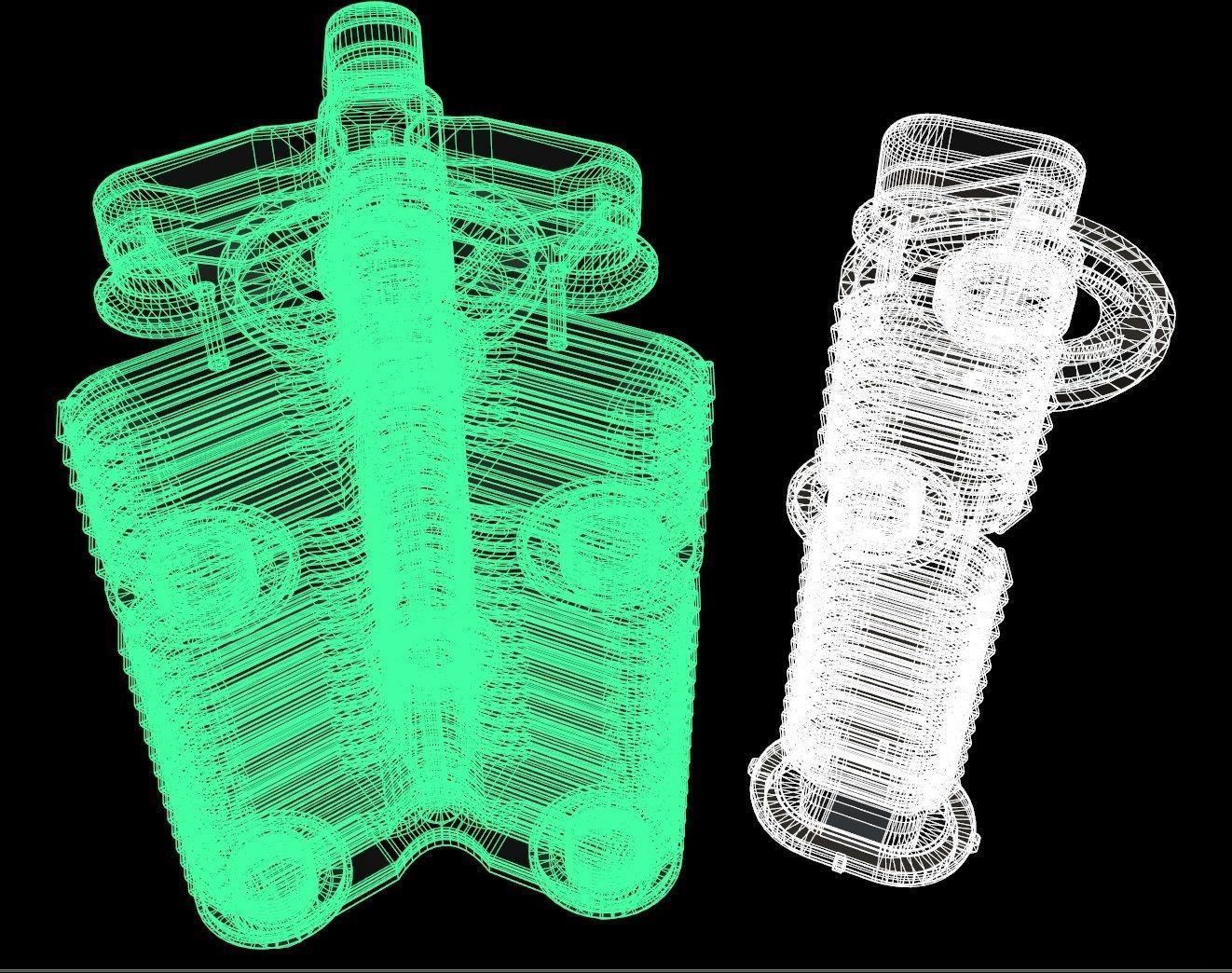 Sci fi apartment - VR Low-poly 3D model_8