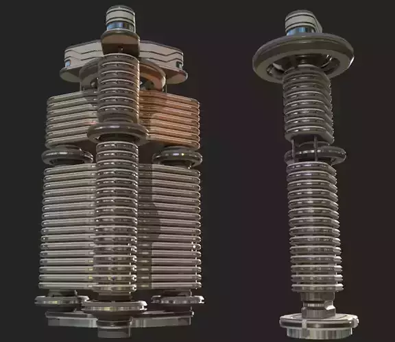 Sci fi apartment - VR Low-poly 3D model