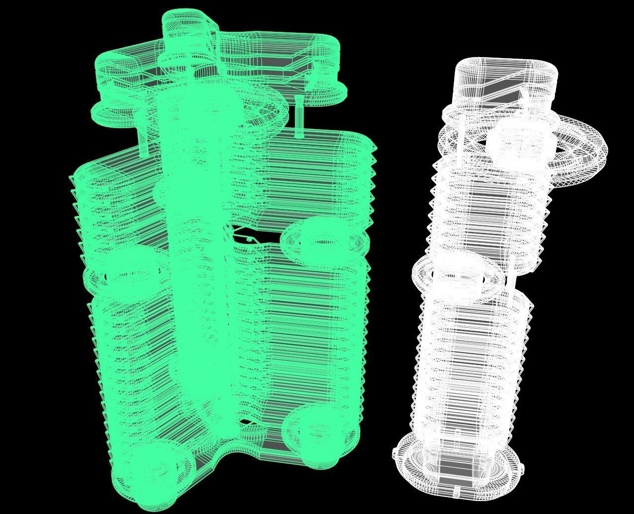 Sci fi apartment - VR Low-poly 3D model_9