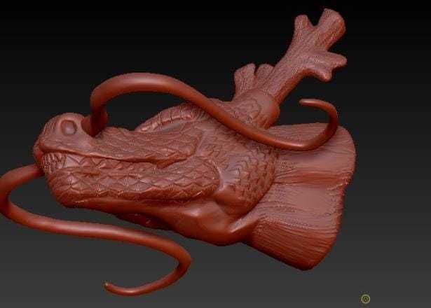 Cabeza shenlong dragon ball modelo 3d 3D print model_5