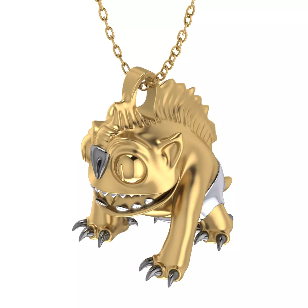 Goblin Pendant 3D print model_0