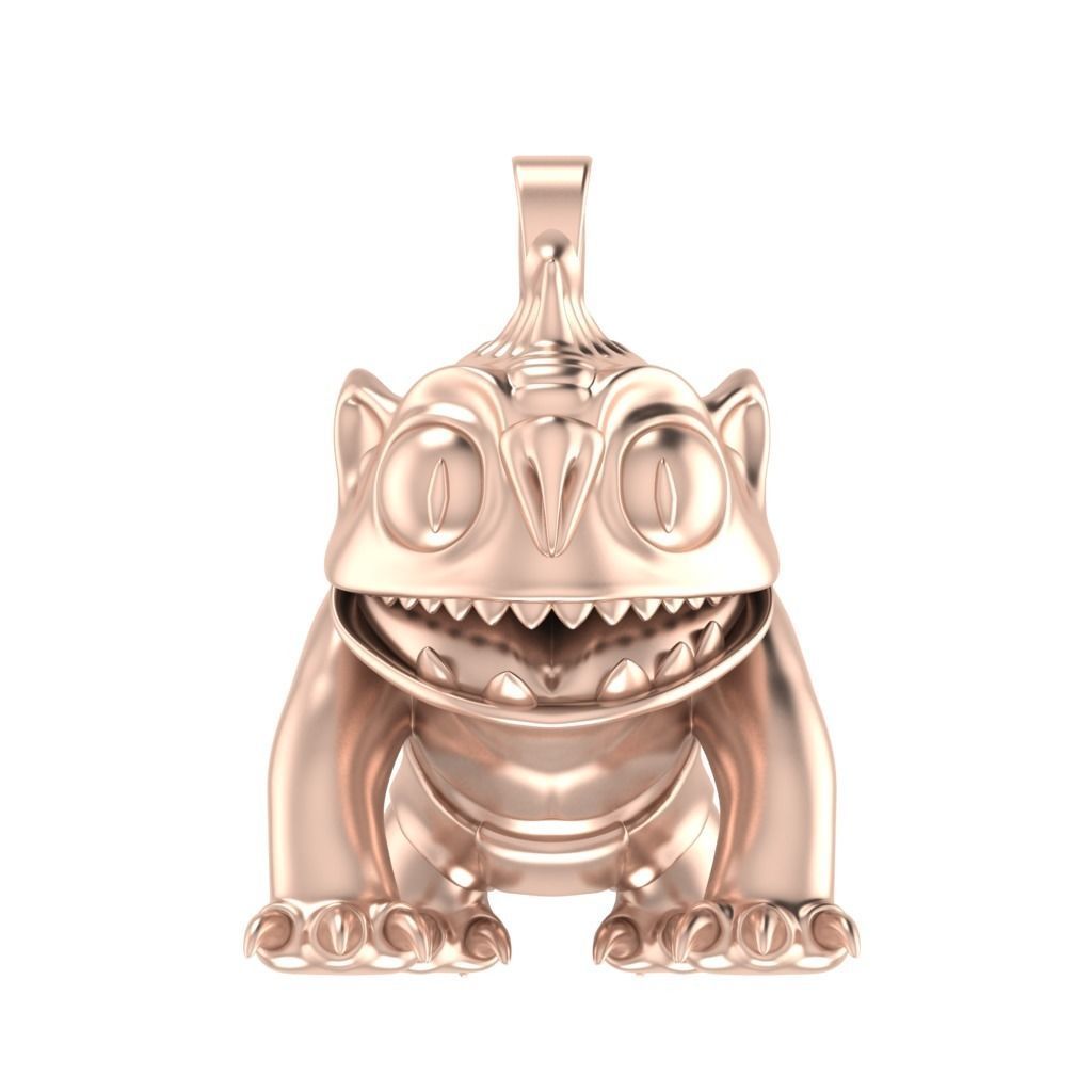 Goblin Pendant 3D print model_3