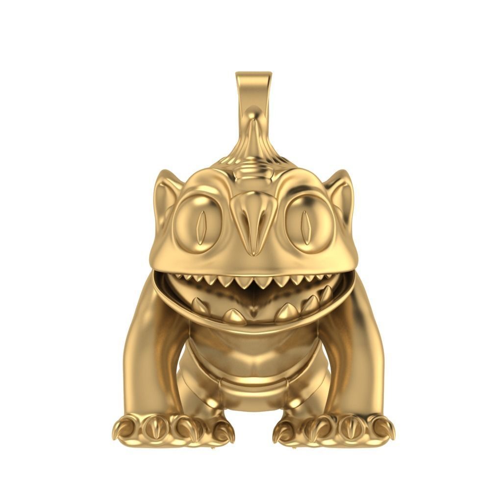 Goblin Pendant 3D print model_12