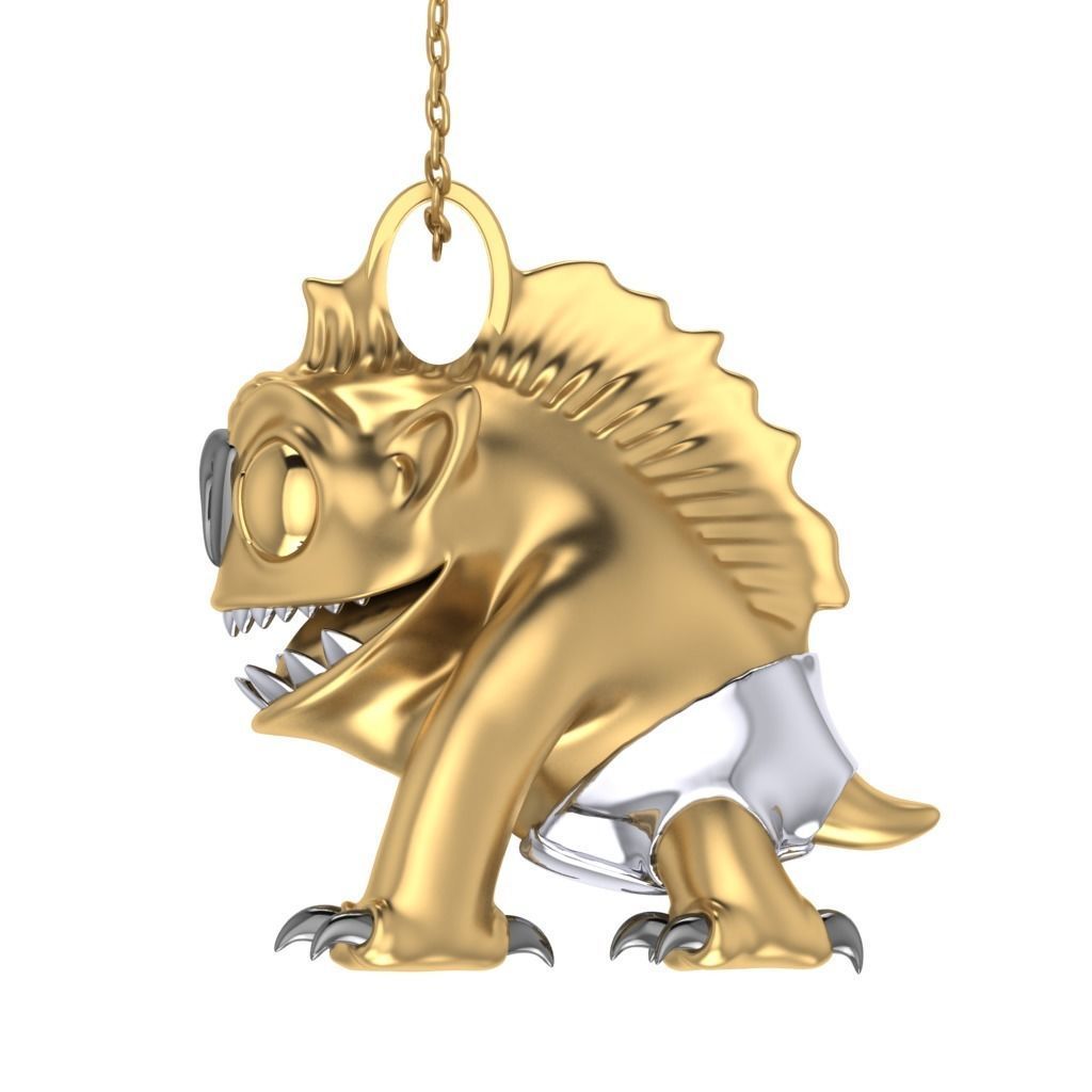 Goblin Pendant 3D print model_6