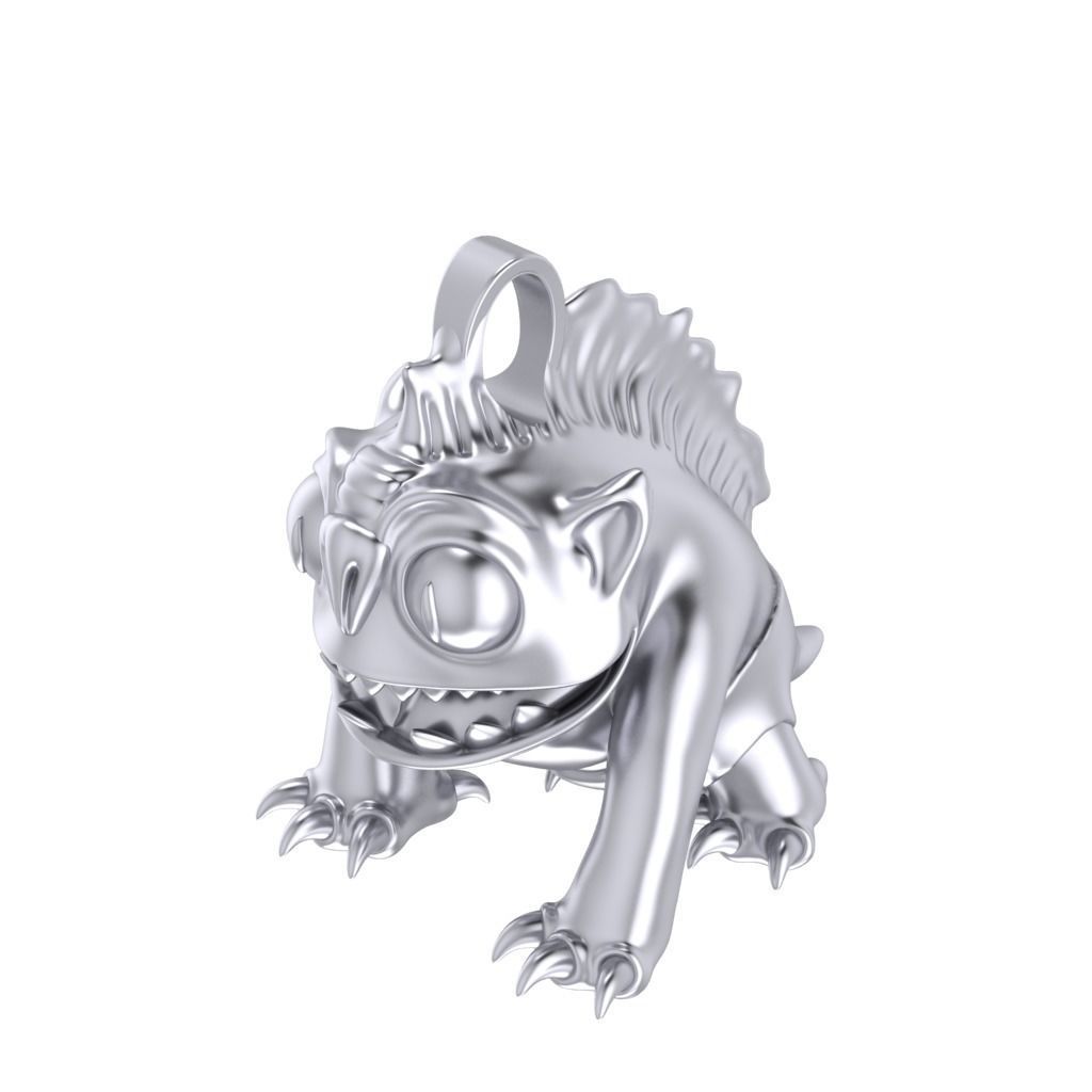 Goblin Pendant 3D print model_8