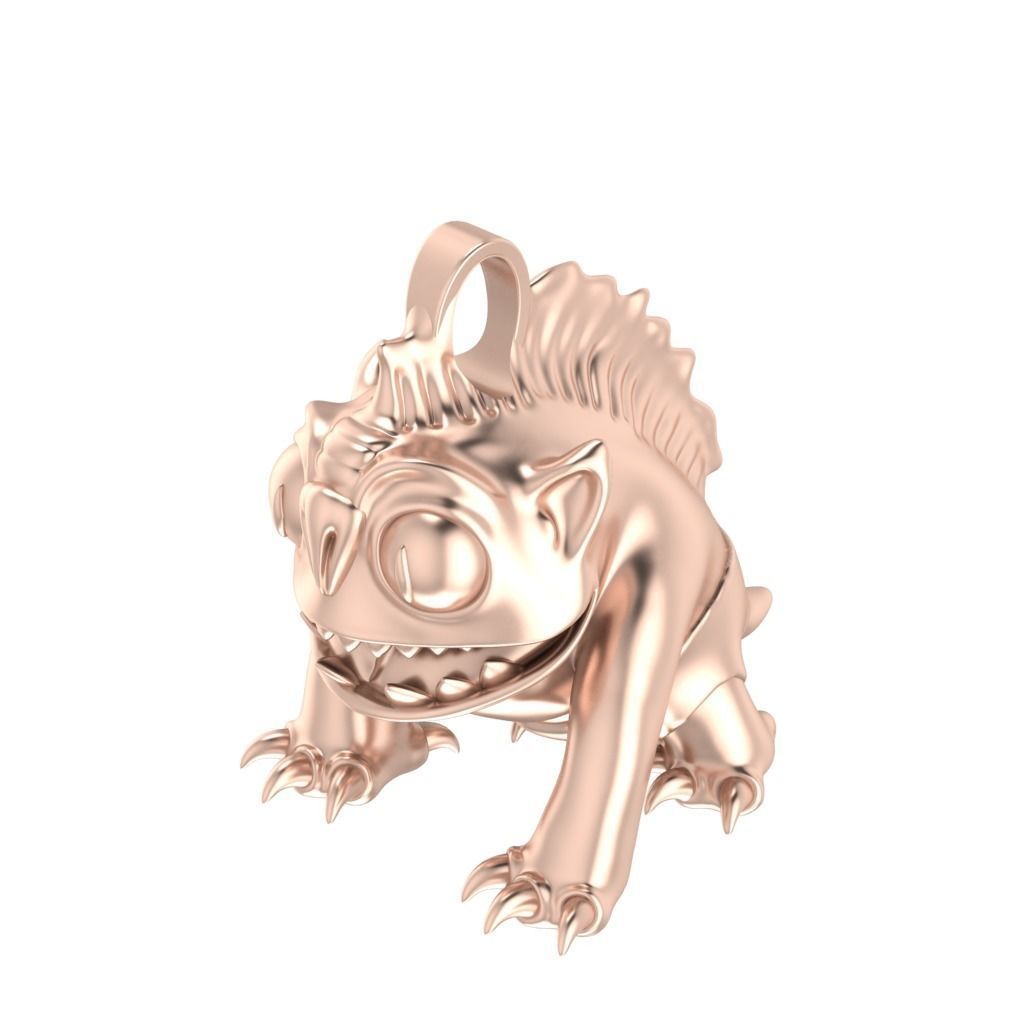 Goblin Pendant 3D print model_2