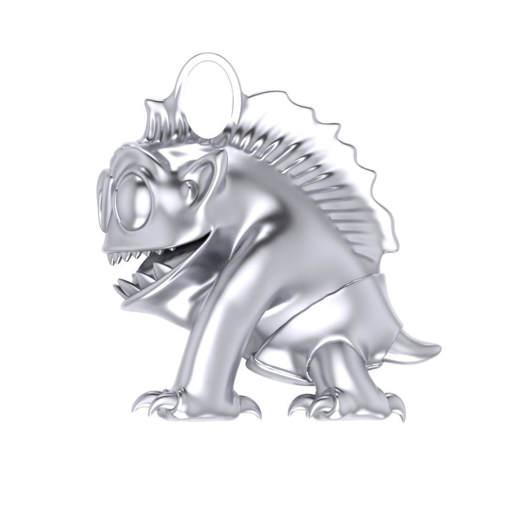 Goblin Pendant 3D print model_10