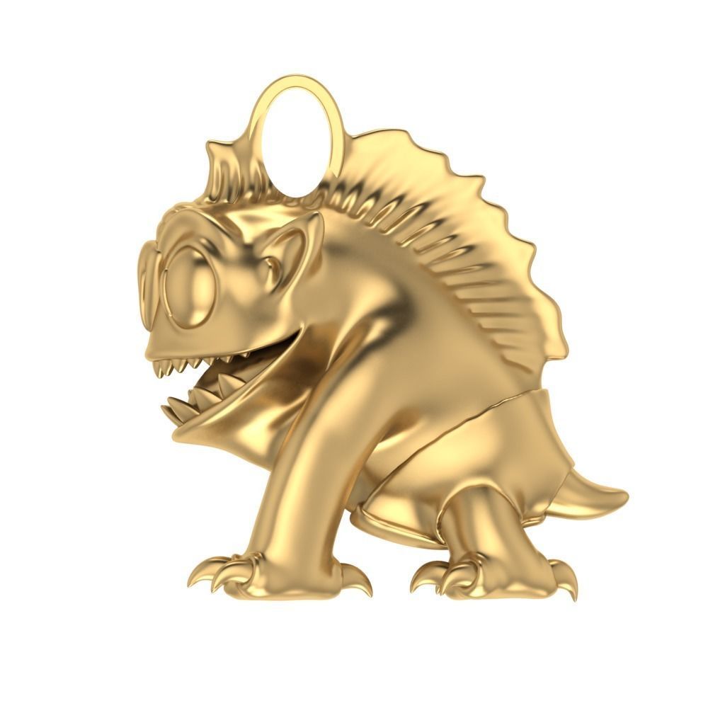 Goblin Pendant 3D print model_1