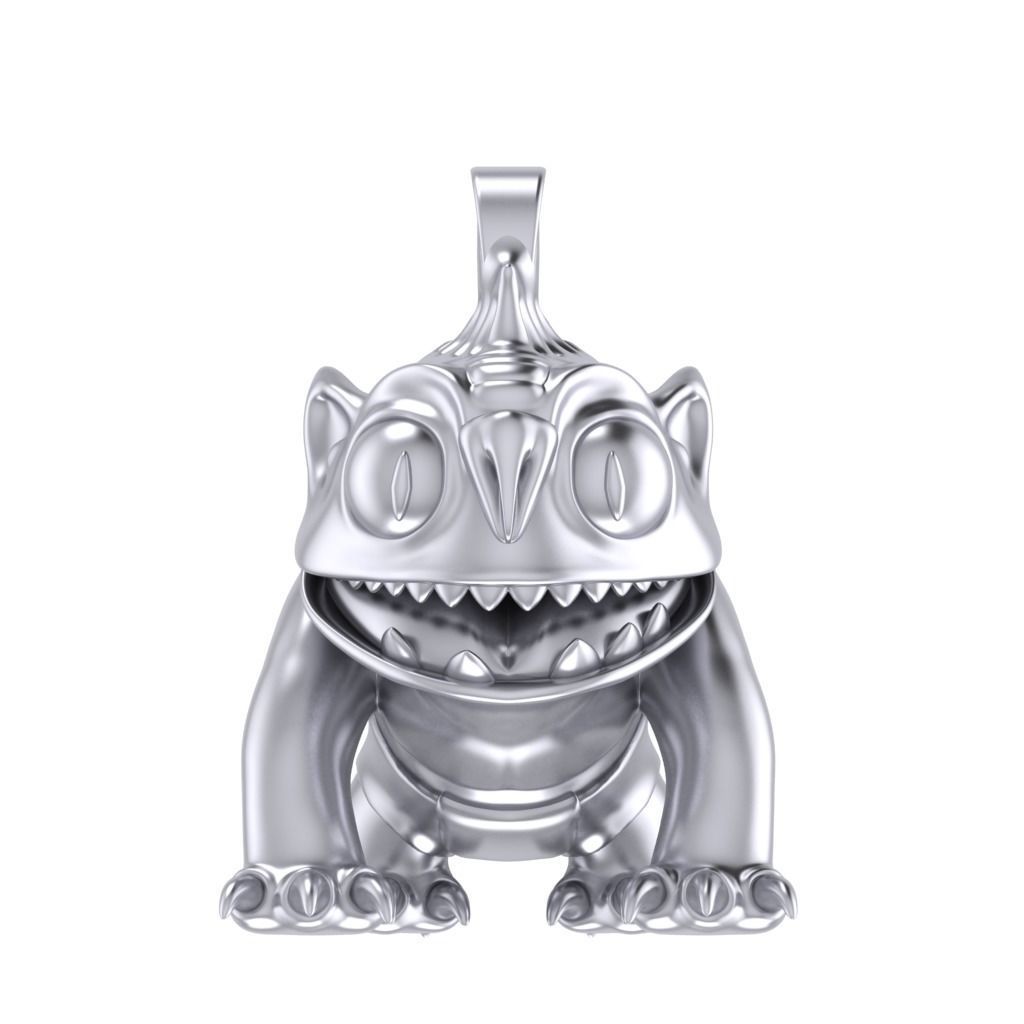 Goblin Pendant 3D print model_9