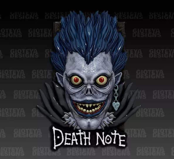 Death Note Riuk Magnet 3D model_0