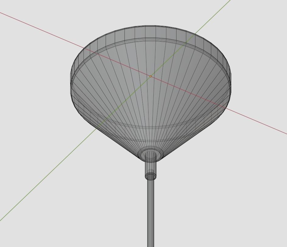 Pendant Ceiling Light P480BG Low-poly 3D model_21