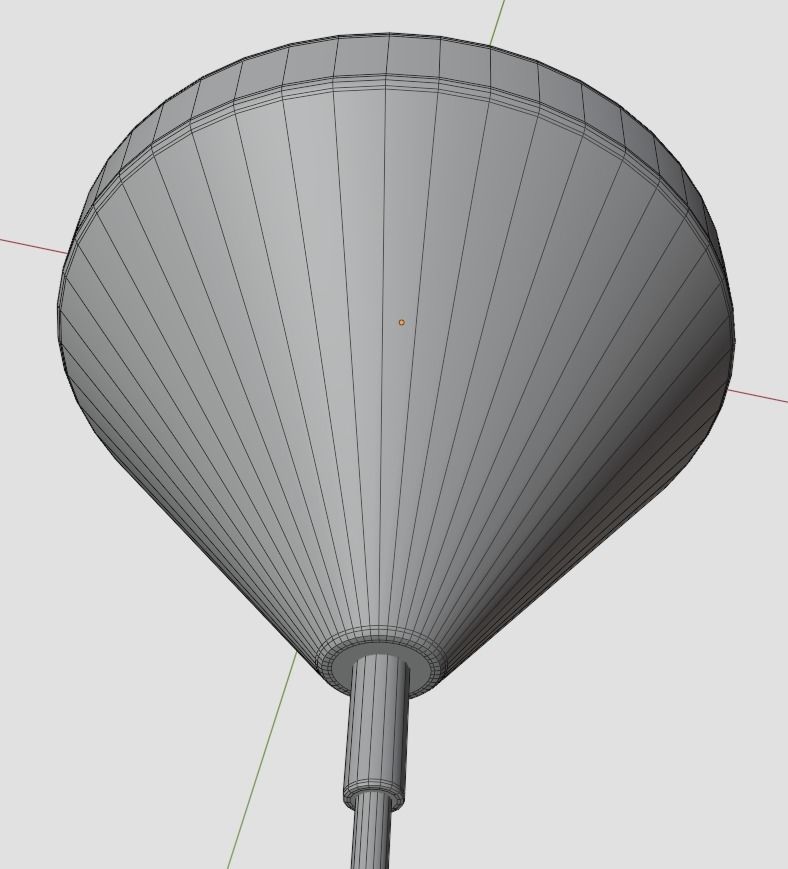 Pendant Ceiling Light P480BG Low-poly 3D model_16