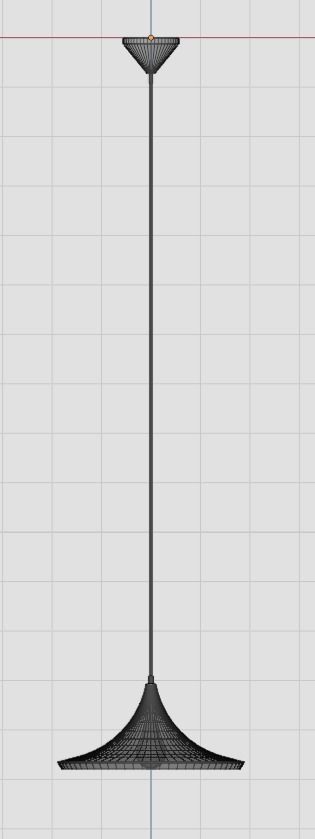 Pendant Ceiling Light P480BG Low-poly 3D model_22