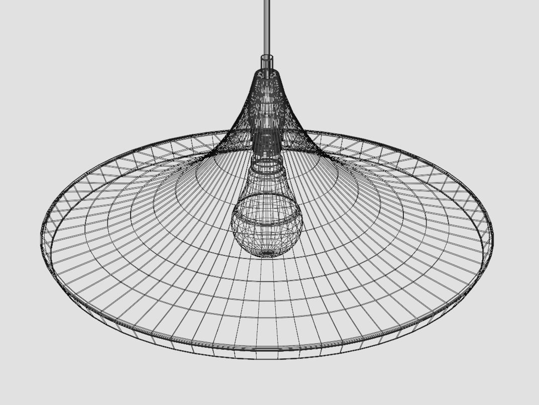 Pendant Ceiling Light P480BG Low-poly 3D model_19