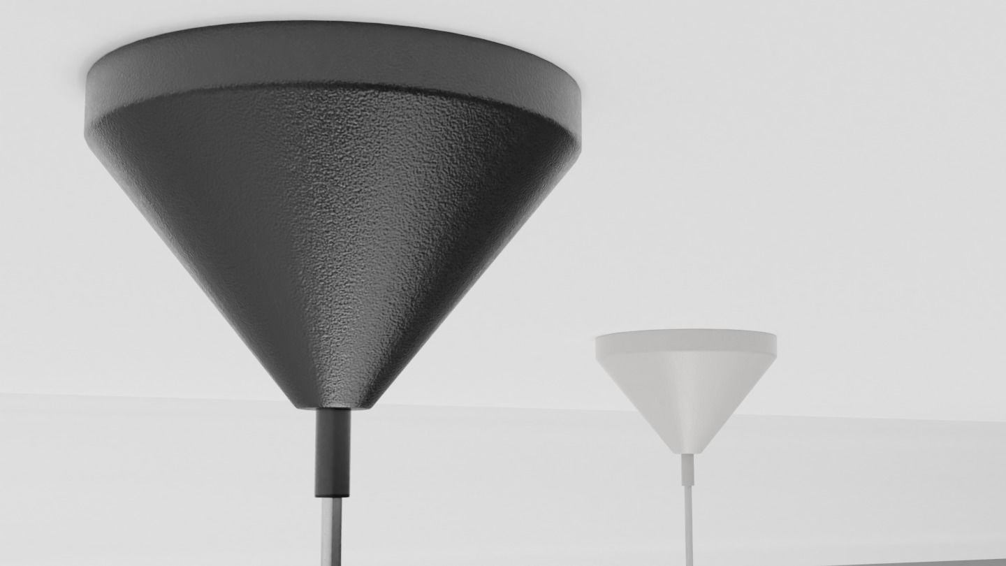 Pendant Ceiling Light P480BG Low-poly 3D model_3