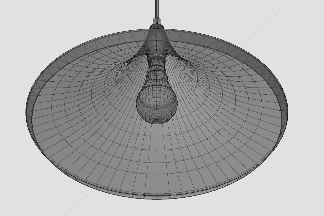 Pendant Ceiling Light P480BG Low-poly 3D model_20