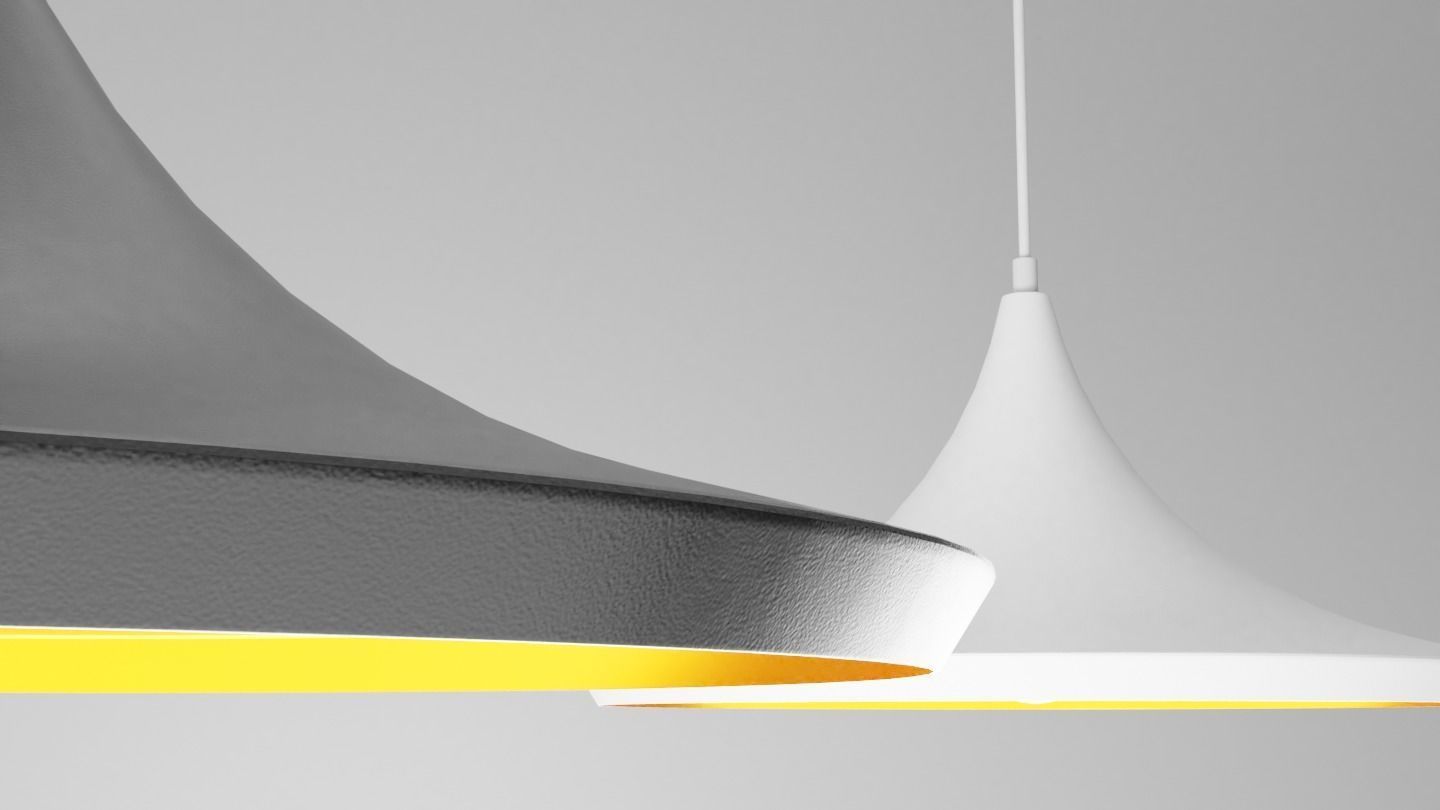 Pendant Ceiling Light P480BG Low-poly 3D model_2
