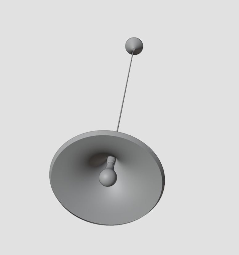 Pendant Ceiling Light P480BG Low-poly 3D model_8