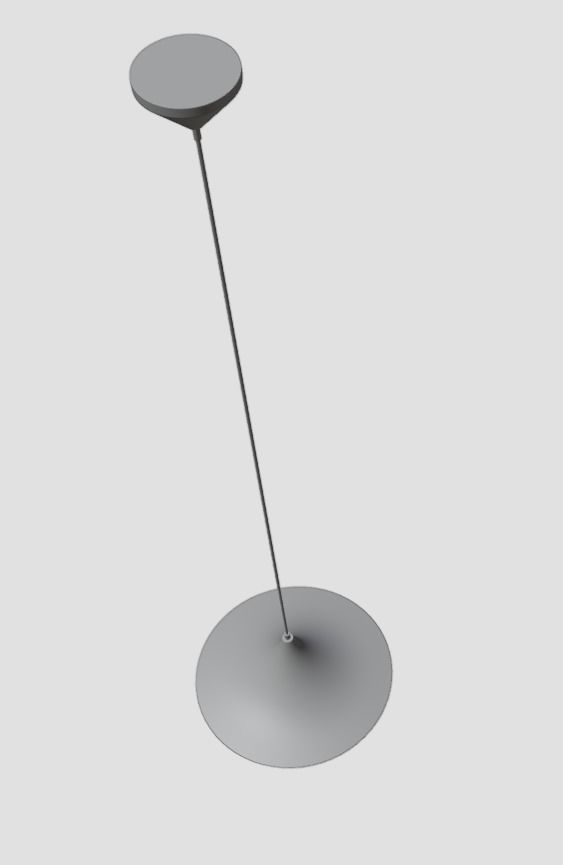 Pendant Ceiling Light P480BG Low-poly 3D model_9