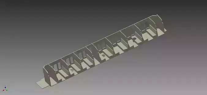 HO SCALE COACH PASSENGER CAR 3D print model