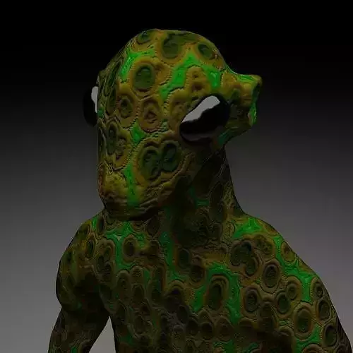 thing alien creature with spots