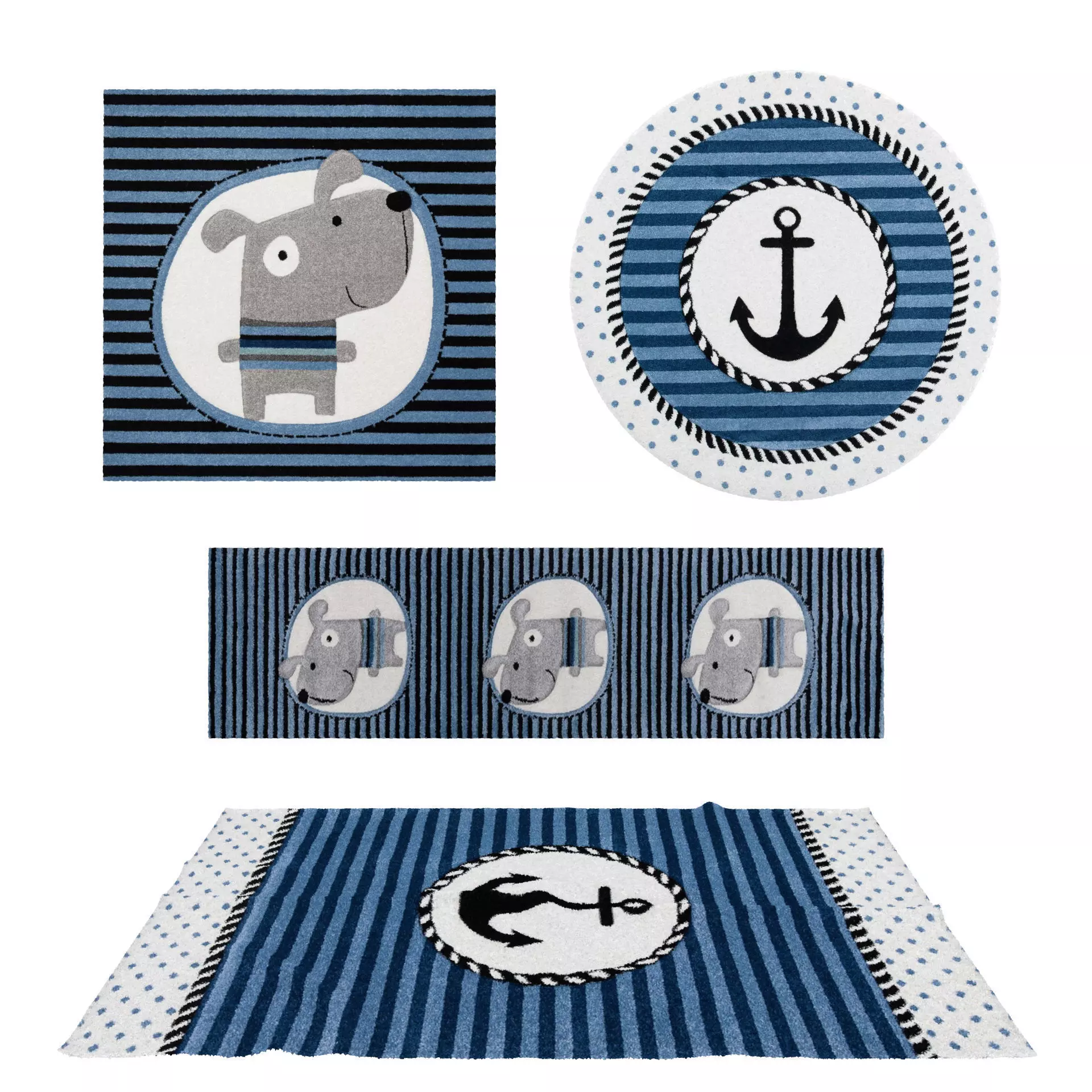 Rugs No 447 Low-poly 3D model_0