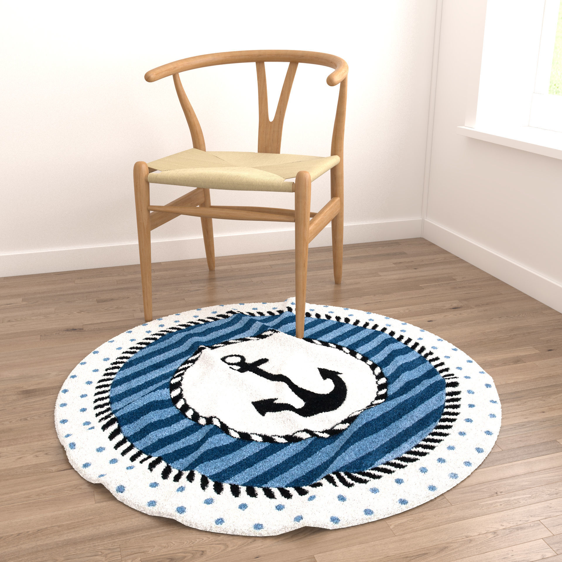 Rugs No 447 Low-poly 3D model_3