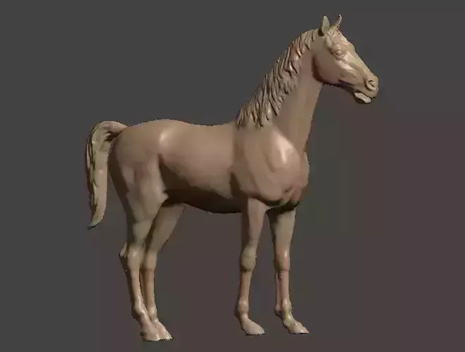 ONE SIXTH Horse Model for action figures 3D print model