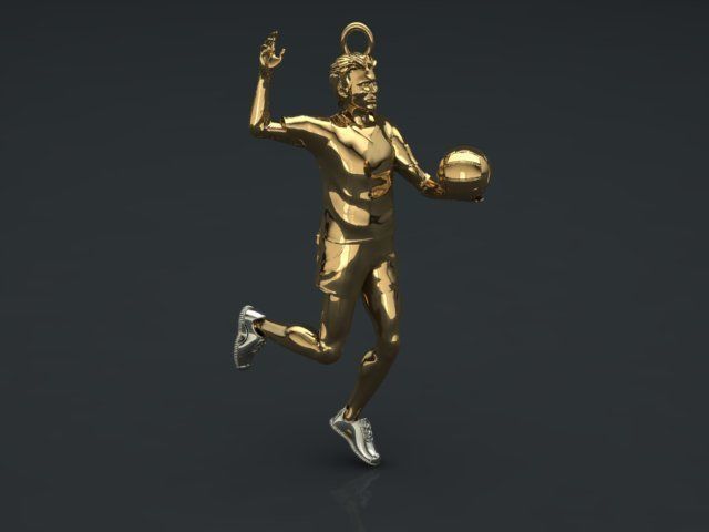 volleyball pendant 3D print model_2