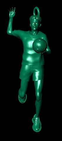 volleyball pendant 3D print model_36