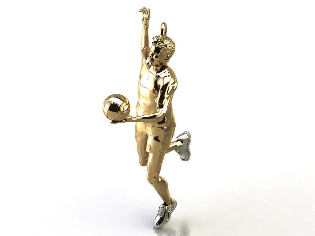 volleyball pendant 3D print model_1