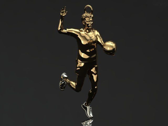 volleyball pendant 3D print model_30