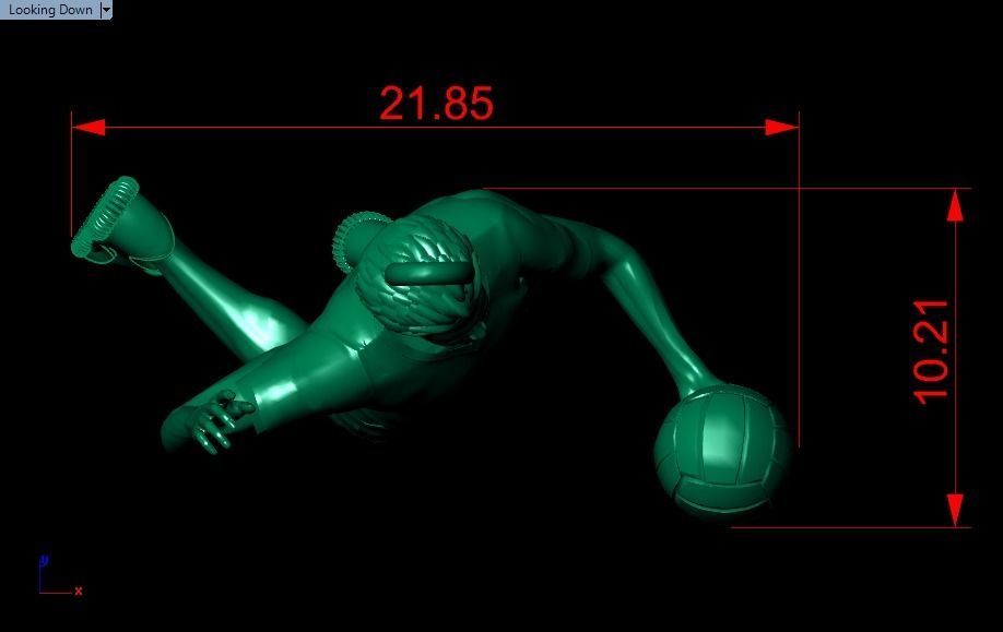 volleyball pendant 3D print model_19