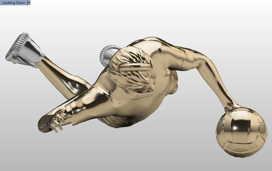 volleyball pendant 3D print model_25