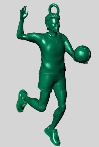 volleyball pendant 3D print model_3