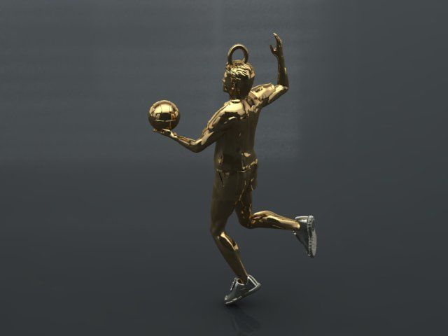 volleyball pendant 3D print model_28