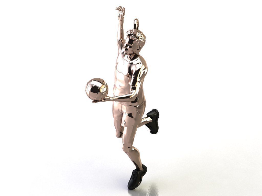 volleyball pendant 3D print model_7